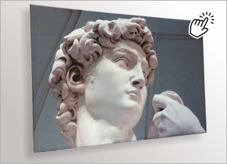 Печать на холсте статуи давида